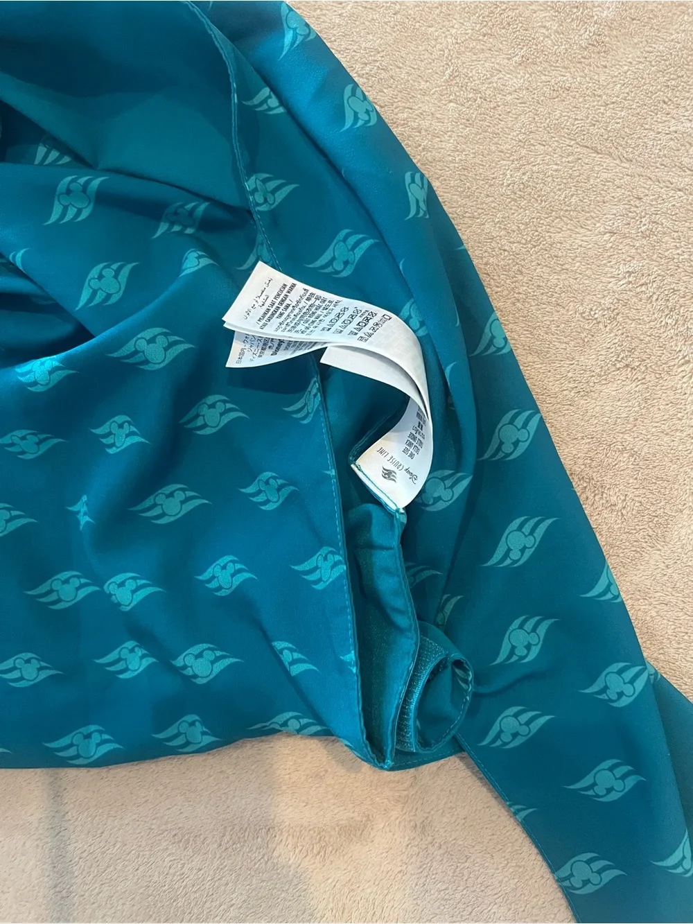 Disney Cruise Line Teal scarf